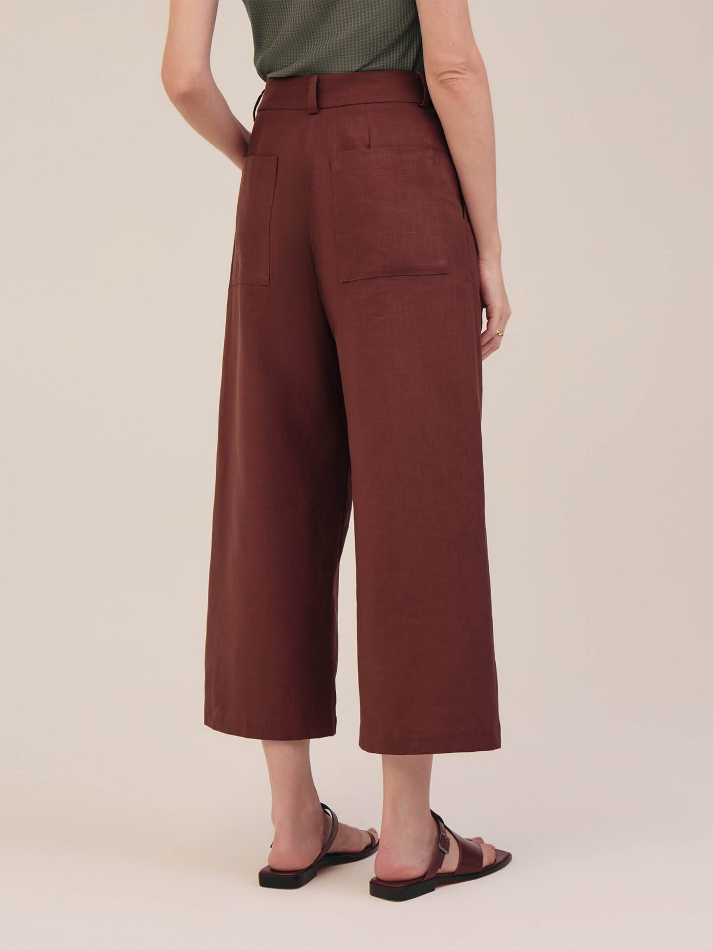 Calça Pantacourt Luxor Marrom