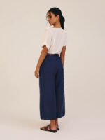 Calça Pantacourt Azul Marinho