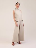 Calça Pantalona Bis Areia