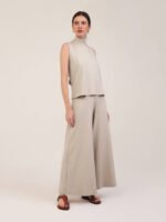 Calça Pantalona Bis Areia