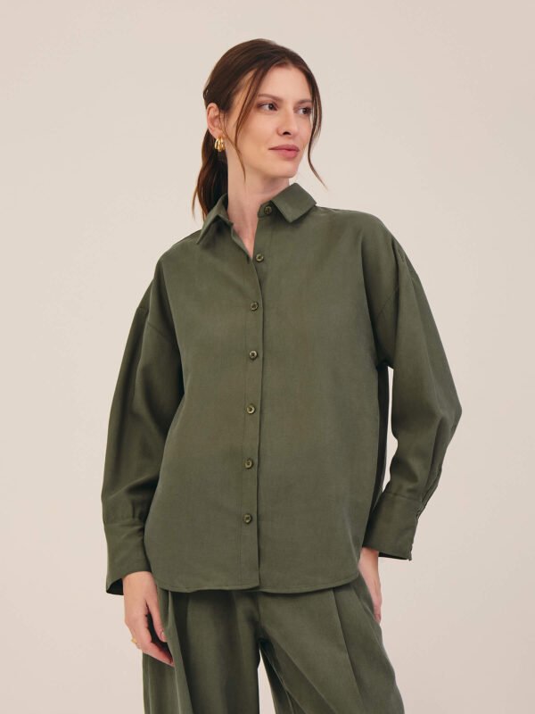 Camisa Lyocell Verde