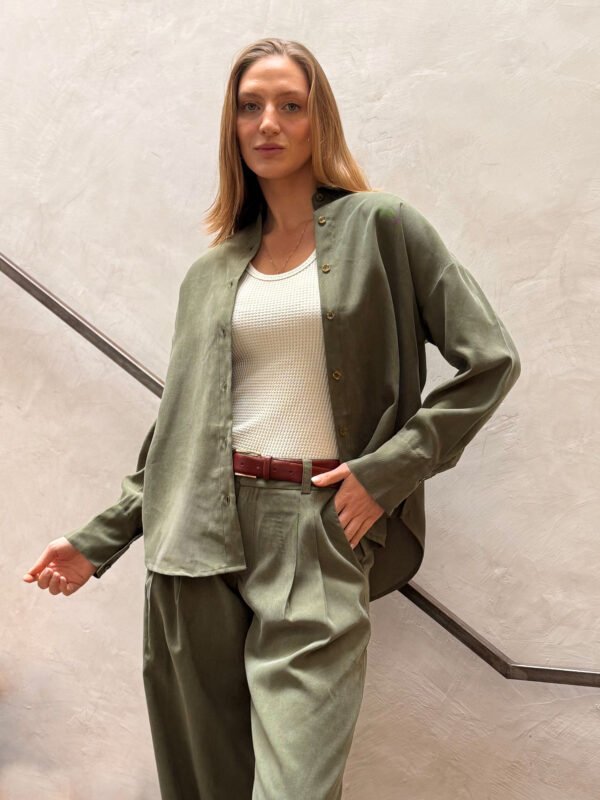 Camisa Lyocell Verde