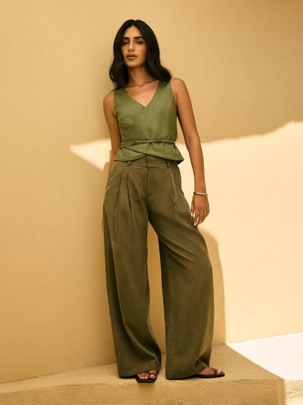 Calça Lyocell Verde