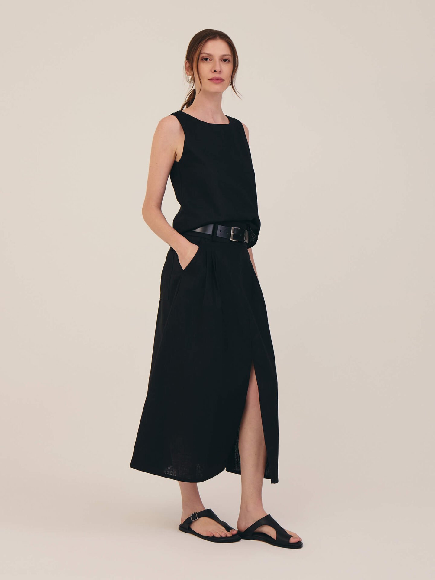 Saia Linha Luxor Rami Preto