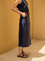 Saia Beira Azul Marinho