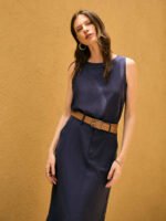 Saia Beira Azul Marinho