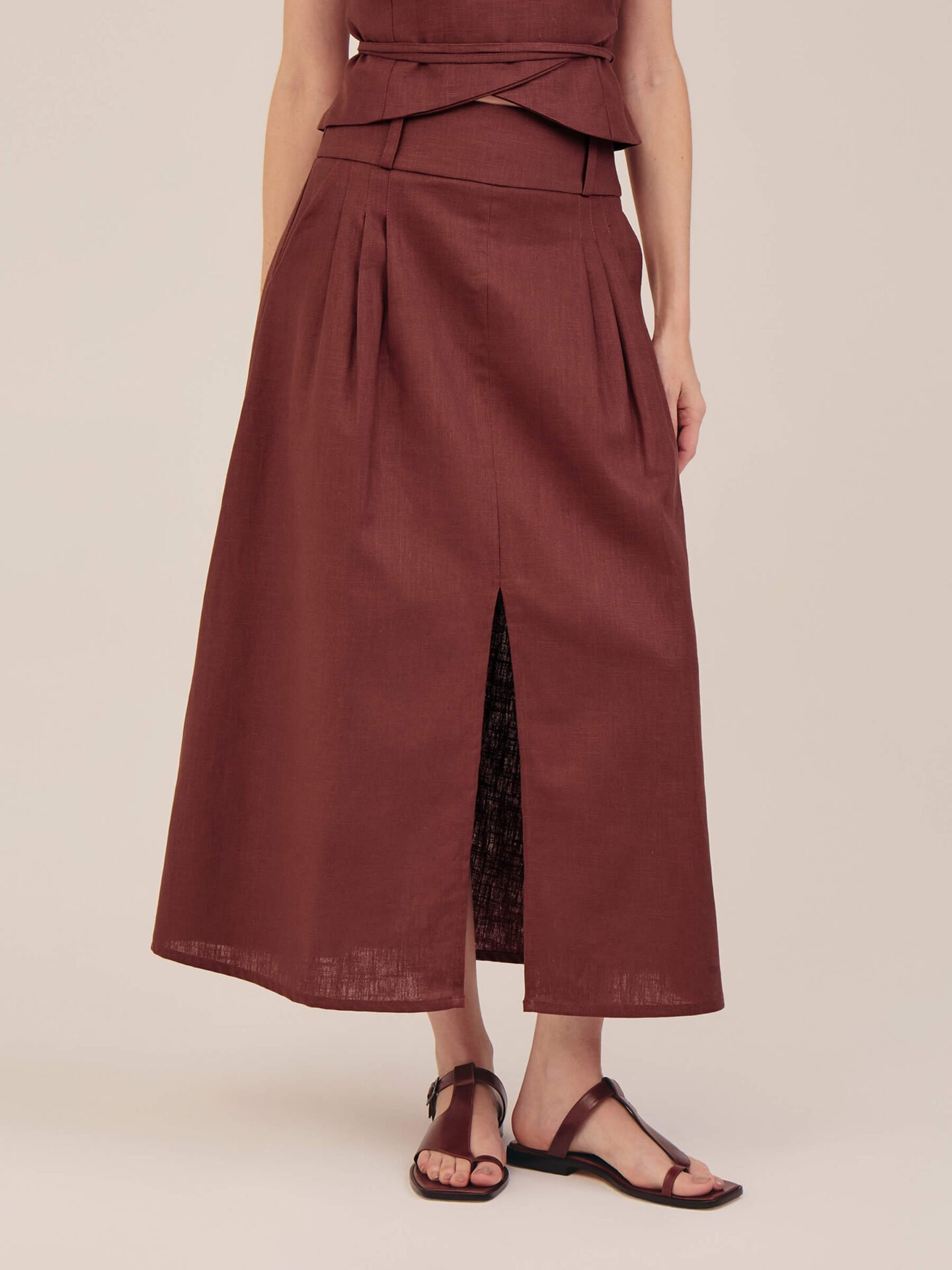 Saia Linha Luxor Marrom