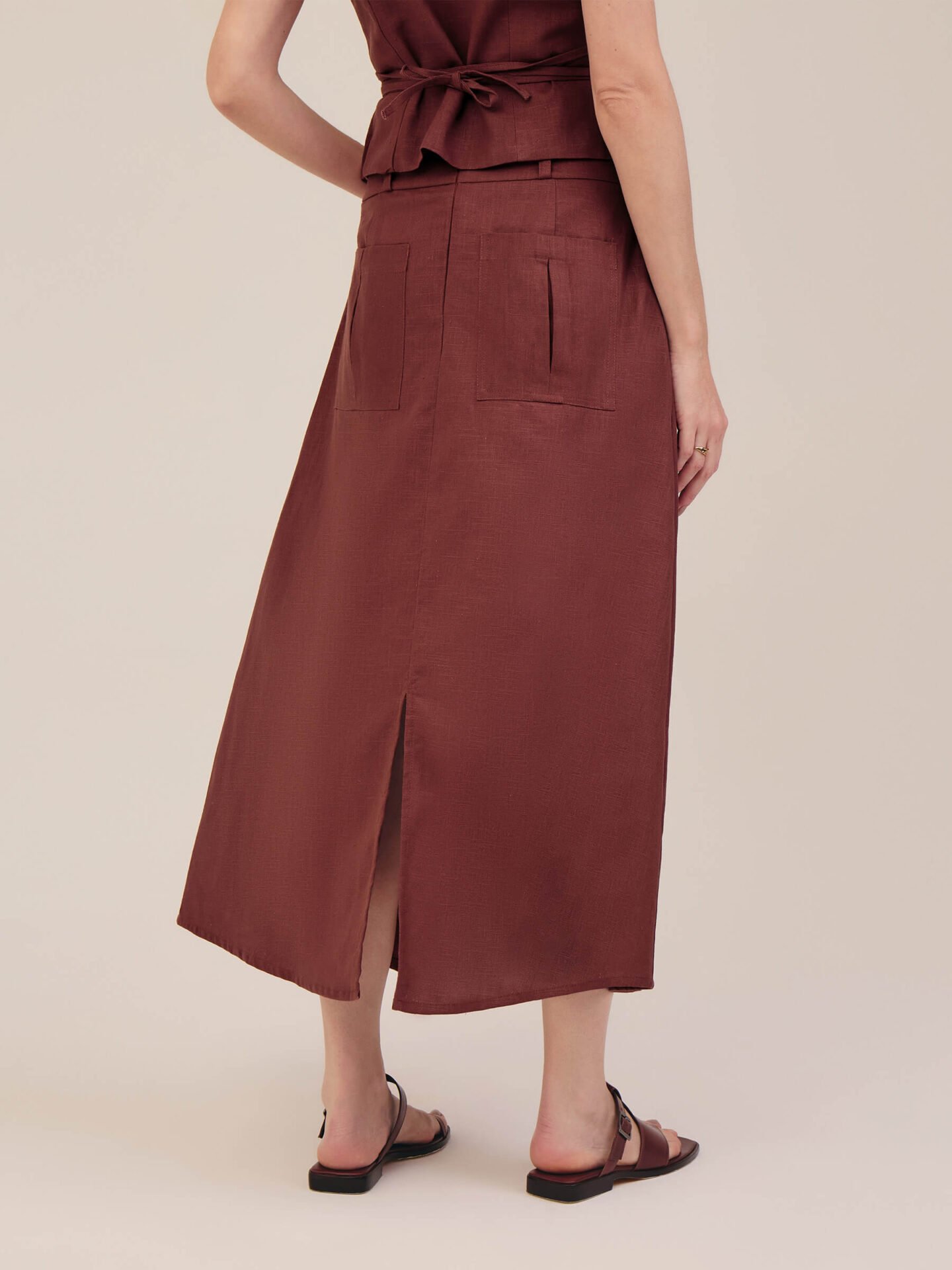 Saia Linha Luxor Marrom