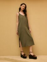 Vestido Onda Lyocell Verde