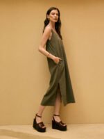 Vestido Onda Lyocell Verde