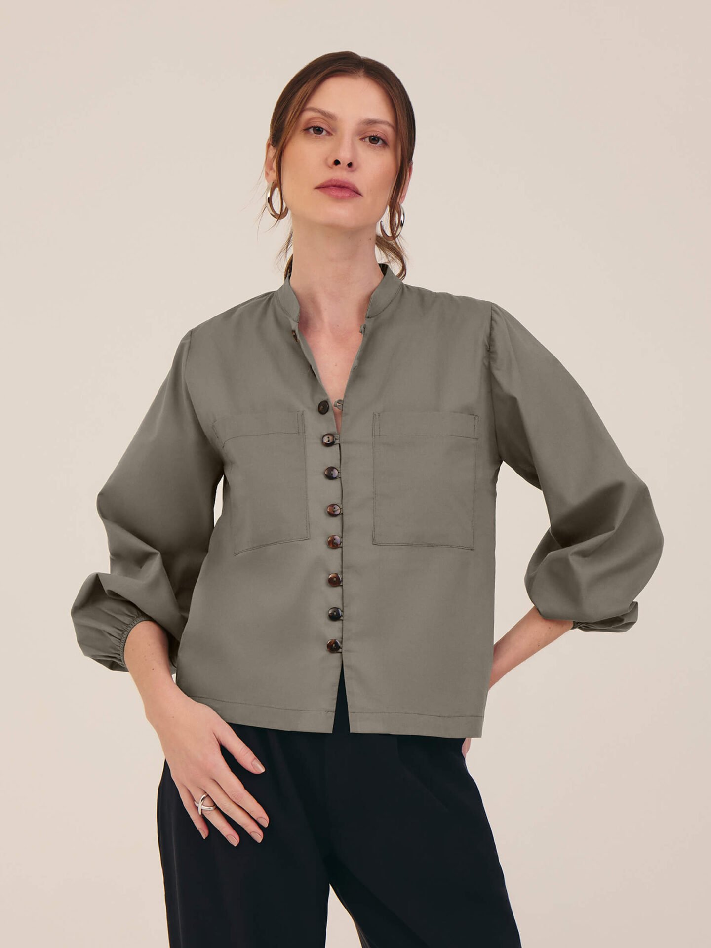 Camisa Aurora Voil Verde