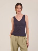 Regata Entalhe Cinza