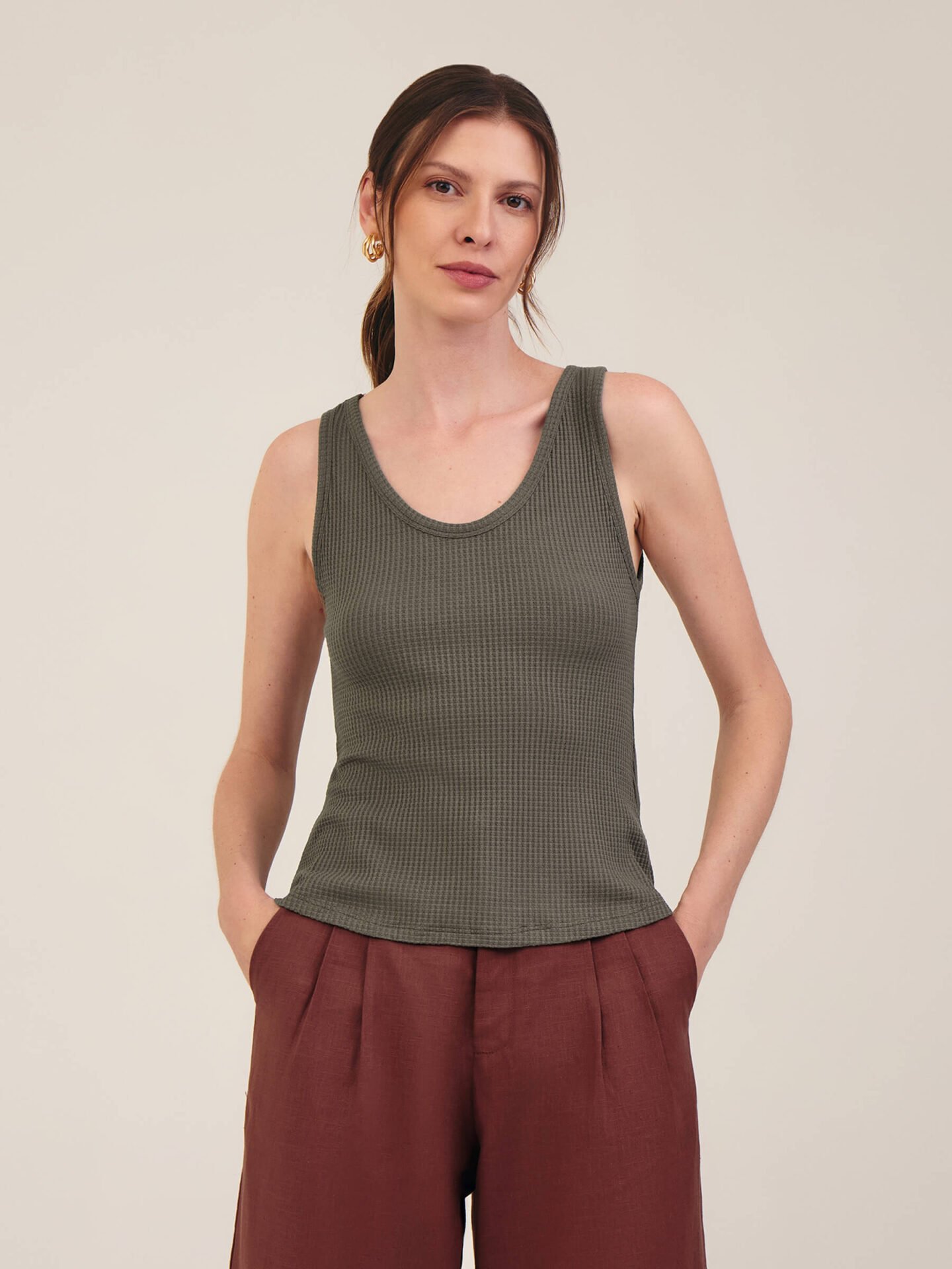 Regata Volei Khaki Escuro