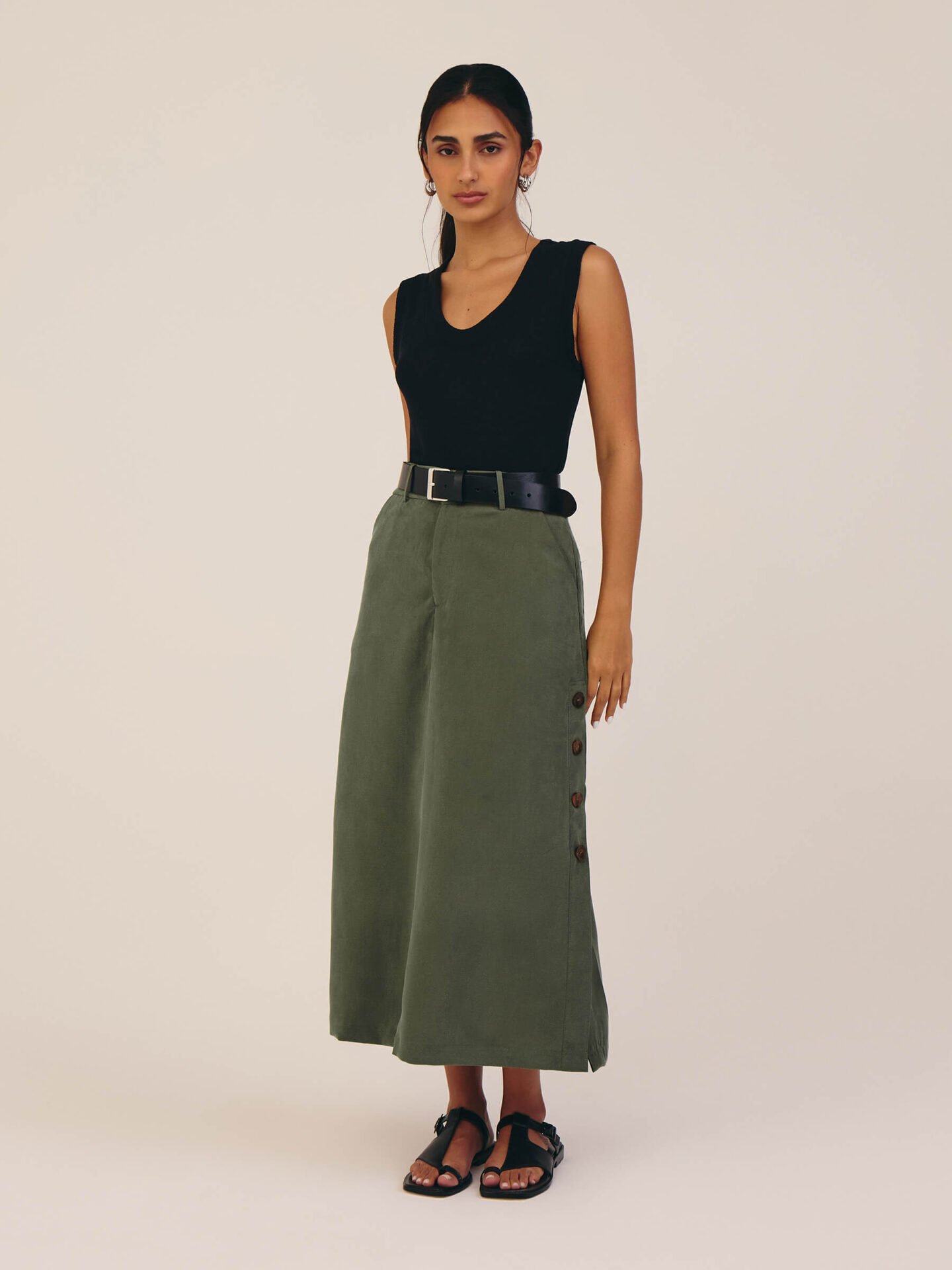 Saia Beira Lyocell Verde