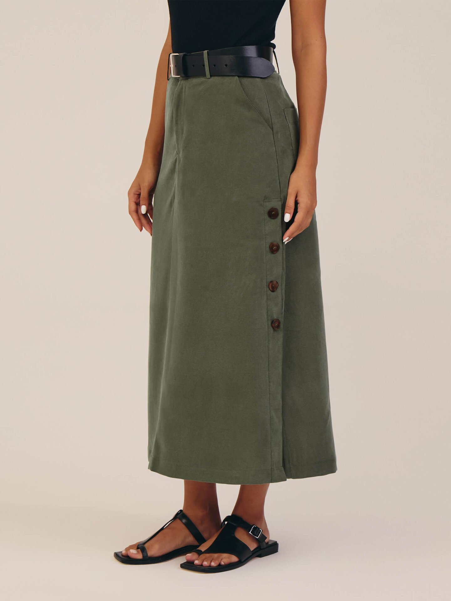 Saia Beira Lyocell Verde