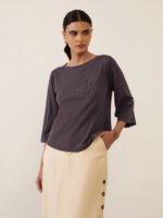 Blusa Canoa Cinza